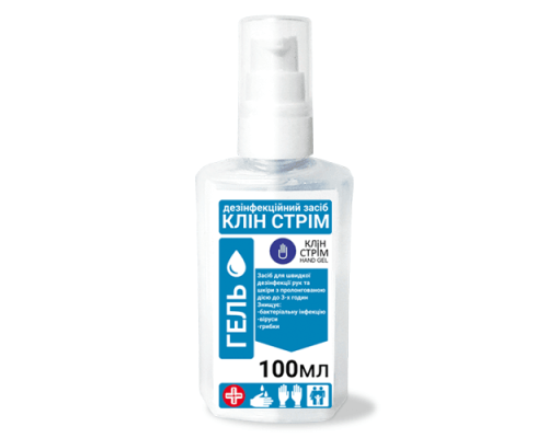 Дезінфекційний засіб Клін Стрім. Гелева форма з дозатором 100 мл