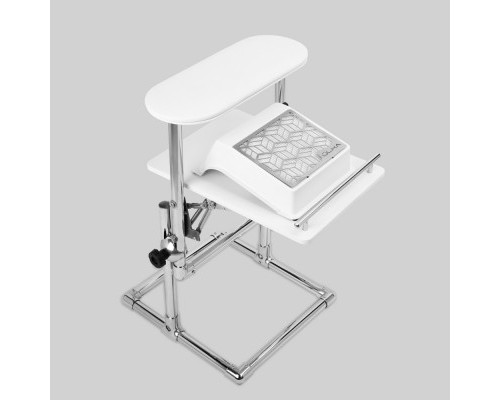 Підставка Tertio5 для педикюру+підставка для витяжки та лампи біла