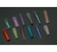 Верхні форми для нарощування нігтів GLOBAL FASHION мікс #2  (кольорові) 288шт