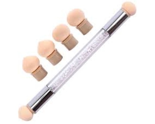 Пензлик для аеропуффінга, омбре, градієнта 12,5см + змін.насадки / кейс