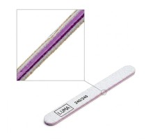 Luma Пилка для манікюра сіра, товста пряма 240х240