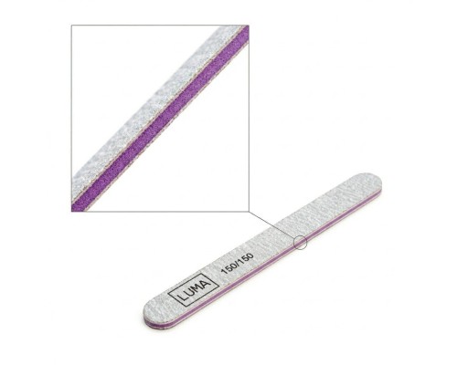 Luma Пилка для манікюра сіра, тонка пряма 150х150