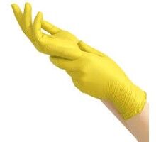 MediOk Рукавички нітрилові оглядові, нестерильні.SOLAR SAPPHIRE, без пудри, колір жовтий, роз.S