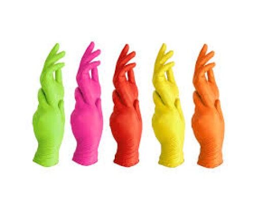 MediOk Рукавички нітрилові RAINBOW, мікс 5 кольорів, розмір S