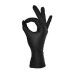 Ampri Рукавички STYLE Black, нітрил, чорні, М, 100 шт./уп.
