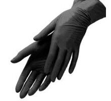 Ampri Рукавички STYLE Black, нітрил, чорні, М, 100 шт./уп.