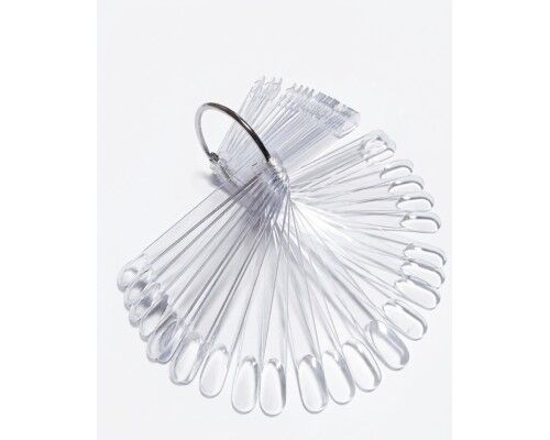 Тіпси/палітри Овал 50шт на кільці прозорі