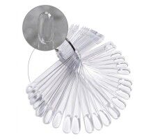 Тіпси/палітри Овал 50шт на кільці прозорі