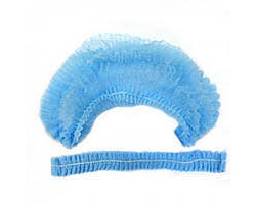 Шапочка медична нестирильна на подвійній резинці Panni Mlada (100шт/уп)зі спанбонду Колір:блакитний