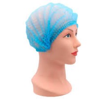 Шапочка медична нестирильна на подвійній резинці Panni Mlada (100шт/уп)зі спанбонду Колір:блакитний