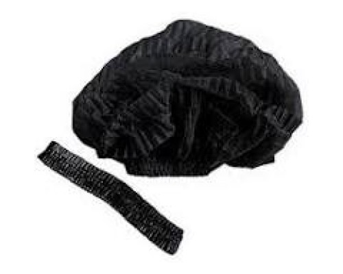 Шапочка медична нестирильна на подвійній резинці Panni Mlada (100шт/уп)зі спанбонду Колір:чорний