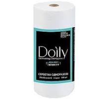Серветки в рулоні  Doily® Aqua Soft Infinity 20х20см (100 шт.)  зі целюлози 50 г/м2 Текстура: гладка