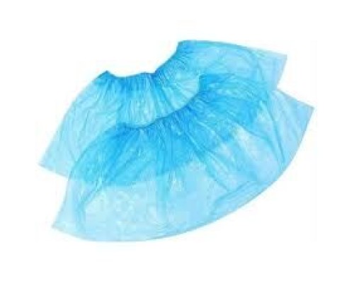 Бахіли 2,5г 40*14см (100шт/пачка) з поліетилену.Колір:блакитний