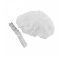 Шапочка на одній резинці "Рожева білявка" (100шт/пач)зі снапбонду Колір:білий