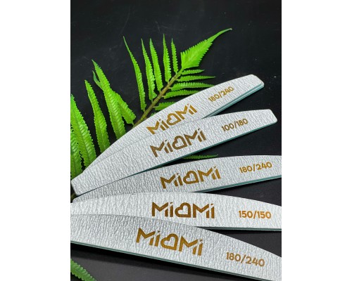 Пилка для ногтей MIAMI Half 100/100