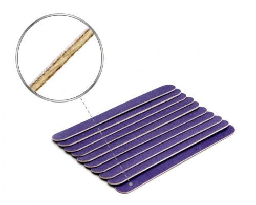 Luma Одноразовий набір для манікюру (пилка100/180 бузковий колір) 10шт/упак.