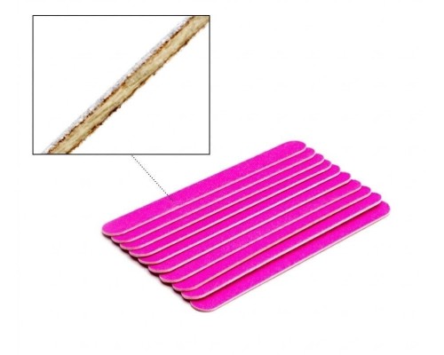 Luma Одноразовий набір для манікюру (пилка180/240 рожева колір) 10шт/упак.