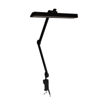 Лампа безтіньова для освітлення робочого місця на струбцині GLOBAL FASHSON  квадратна (біла)