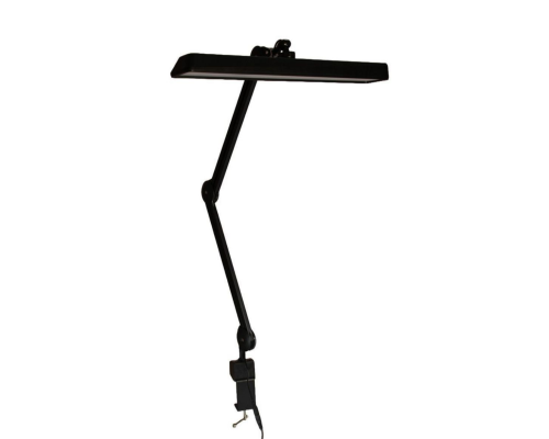 Лампа безтіньова для освітлення робочого місця на струбцині GLOBAL FASHSON  квадратна (біла)