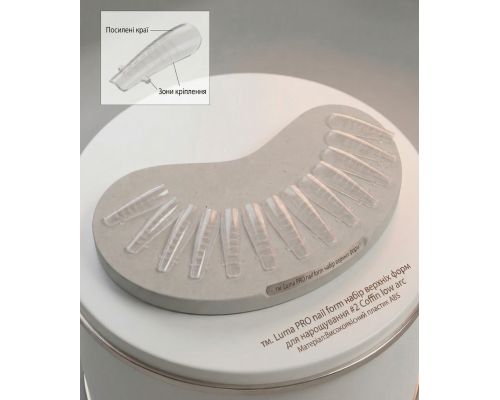 Верхні форми Luma Nail forms №02 Балерина 120шт./уп.