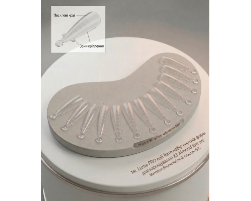 Верхні форми Luma Nail forms №03 Мигдаль 120шт./уп.