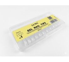 Luma Gel nail tips №01 Square, гелеві тіпси розчинні,ф-ма квадрат 72 шт/уп