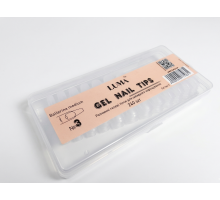 Luma Gel nail tips №03 Ballerina medium, гелеві тіпси розчинні,ф-ма балерина середня, 72 шт/уп