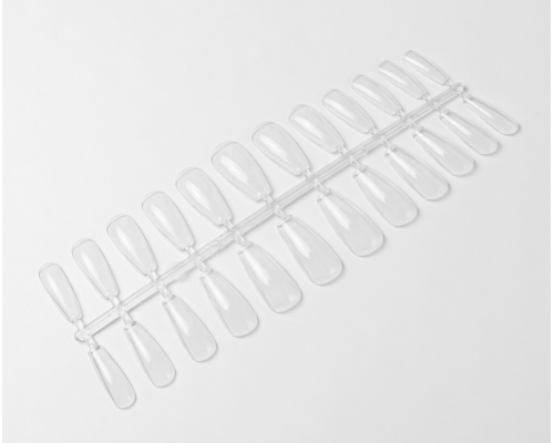 Luma Gel nail tips №03 Ballerina medium, гелеві тіпси розчинні,ф-ма балерина середня, 72 шт/уп