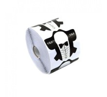 Y.R.E. Форма для нарощ. нігтів 500шт. "Смокінг"  EDGE +КВАДРАТ+ОВАЛ чорно-сіра