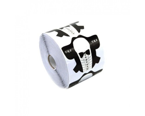 Y.R.E. Форма для нарощ. нігтів 500шт. "Смокінг"  EDGE +КВАДРАТ+ОВАЛ чорно-сіра