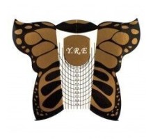 Y.R.E. Форма для нарощ.нігтів "Метелик "  500шт.(мигдаль, овал)