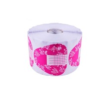 Y.R.E. Форма для нарощ. нігтів 500шт. рожеві квіти "Квадрат"