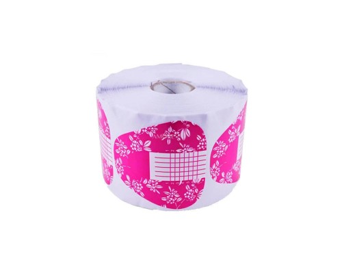 Y.R.E. Форма для нарощ. нігтів 500шт. рожеві квіти "Квадрат"