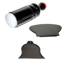 YRE Штамп для стемпінгу чорний (2х-стор. +2скрап.)