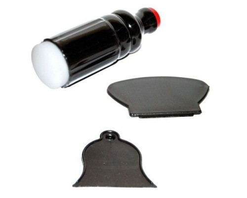 YRE Штамп для стемпінгу чорний (2х-стор. +2скрап.)