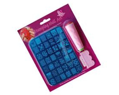 YRE набір для стемпінгу рожевий бліст.  (3в1)