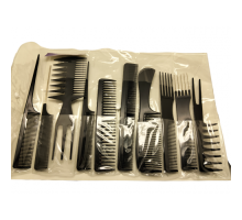 Набір гребней чорних 10шт/уп