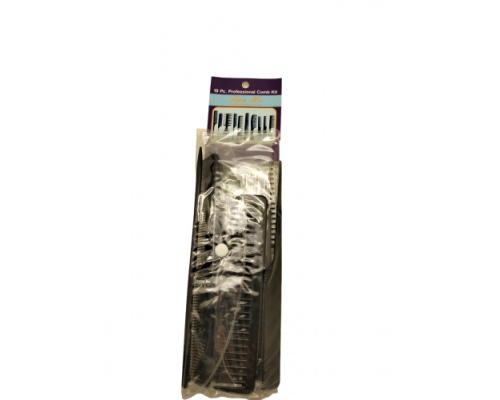 Набір гребней чорних 10шт/уп