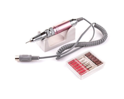 Фрезер BUCOS ZS-711 Pink  PROFESSIONAL (65W/35000 об.) укр. посібник (+ 6 покращених фрез), 3 міс.га