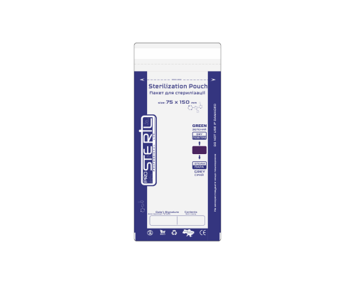 ProSteril пакети для стерилізації напівпрозорі крафт 75*150 (10шт уп)