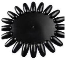 Палітра Ромашка овальна чорна (20тіпс)