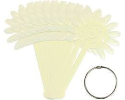 Тіпси/палітри Ромашка на кільці (10 палітр по 12 нігтів) матова