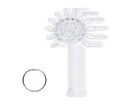 Тіпси/палітри Ромашка на кільці (10 палітр по 12 нігтів) прозора