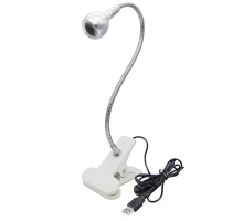 Лампа UV для сушіння гель лаку, гелевих типс з USB(настільна, гнучка, з прищіпкою,біла),3 Вт Д