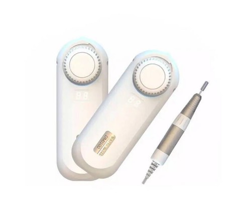 Портативний фрезер для манікюру на акумуляторі DMJ-100 25 Вт 35 000 об/хв, Білий