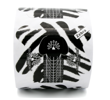 Форми для нарощування нігтів GLOBAL FASHION 300шт/уп Zebra