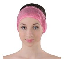 Пов*язка для волосся Doily® (10 шт/пач) зі спанбонду Колір: рожевий