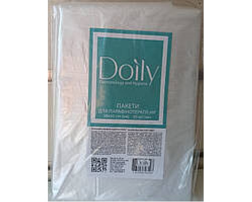 Пакети для парафінотерапії рук Doily® 15х40 см (100 шт/пач) з поліетилену Колір: прозорий