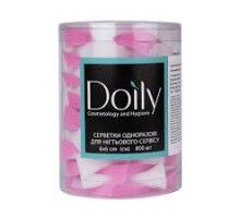 Серветки безворсові 6х6 см Doily® (800 шт в тубусі) зі спанбонду 25 г/м2 Колір: різнокол