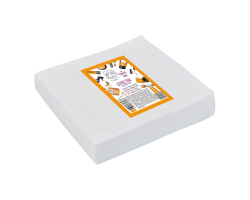 Серветки в пачці Panni Mlada™ 15х15 см (100 шт/пач) зі спанлейсу 40 г/м2 Текстура: сітка